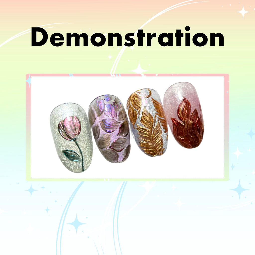 YJMyujimi Nail Gel Sculpture Gel 5g – Black & White Chrome, Clear Stroke, Non-Wipe