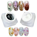 YJMyujimi Nail Gel Sculpture Gel 5g – Black & White Chrome, Clear Stroke, Non-Wipe