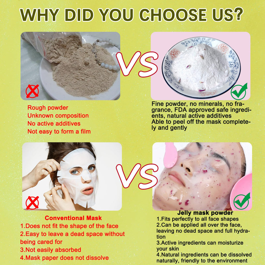 YMEYFAN Turmeric Jelly Mask Powder — Deep Cleansing & Oil Control (500g/17.6oz)