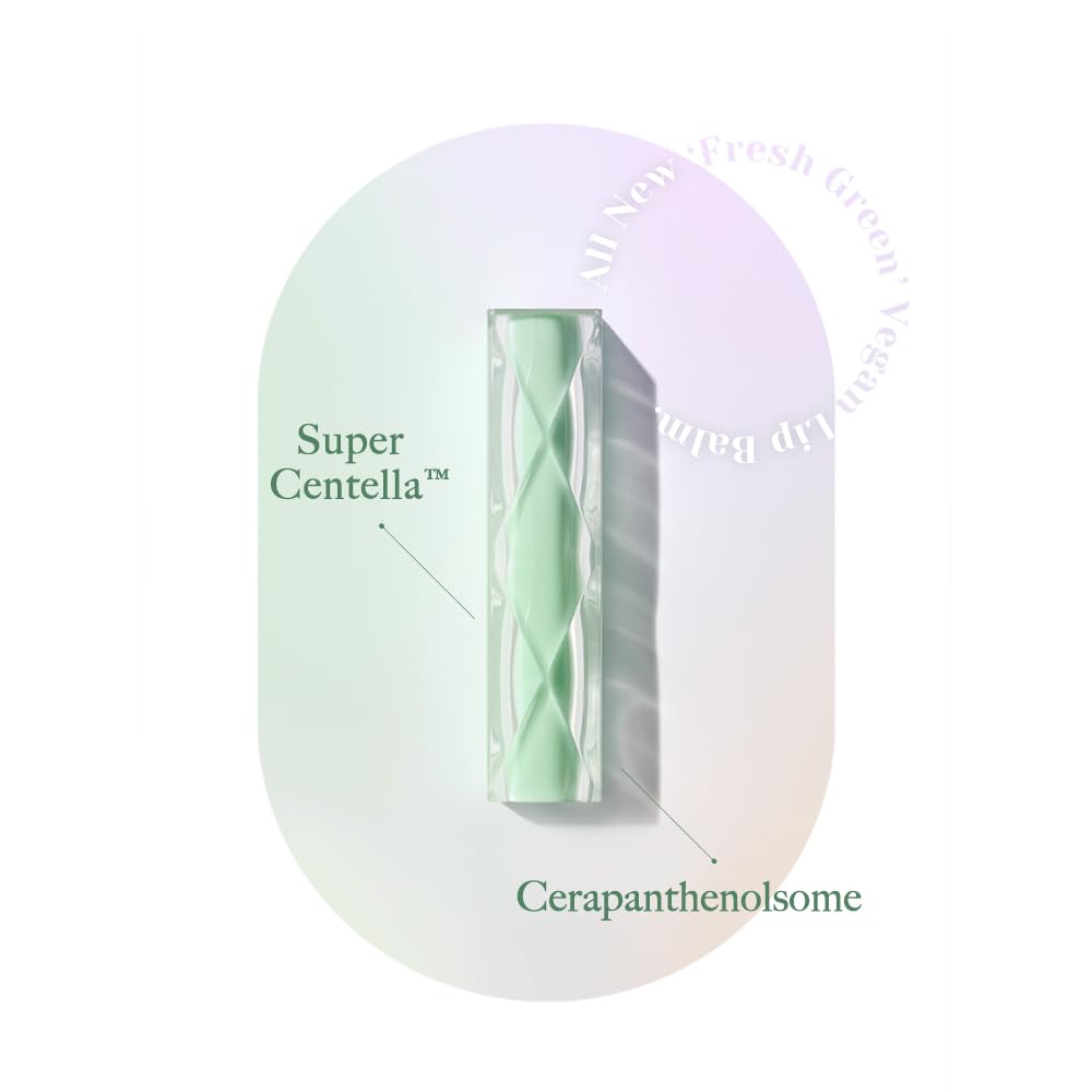 YNM Fresh Green Lip Balm – Vegan, Fragrance-Free with Centella & Ceramide NP