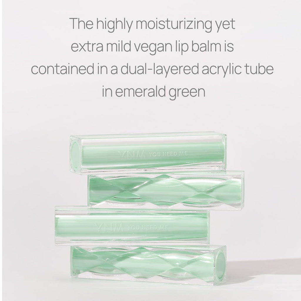 YNM Fresh Green Lip Balm – Vegan, Fragrance-Free with Centella & Ceramide NP