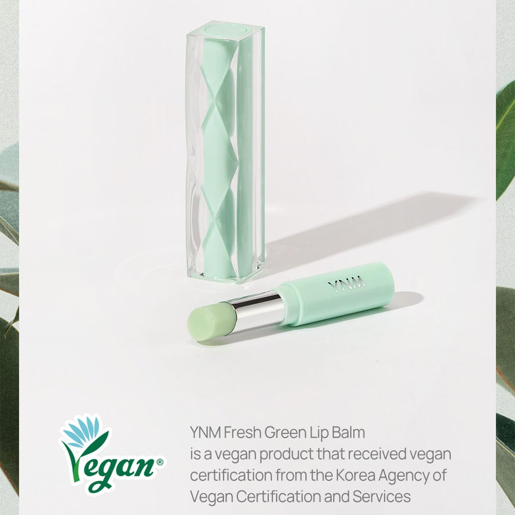 YNM Fresh Green Lip Balm – Vegan, Fragrance-Free with Centella & Ceramide NP