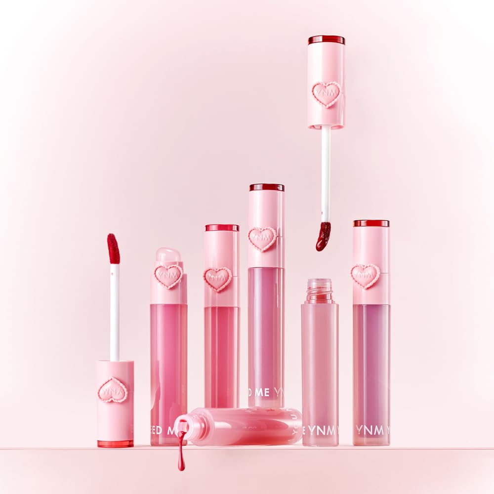 YNM Heart Jelling Tint Apricot Jelling – Long-Lasting K-Beauty Lip Tint with Built-In Brush