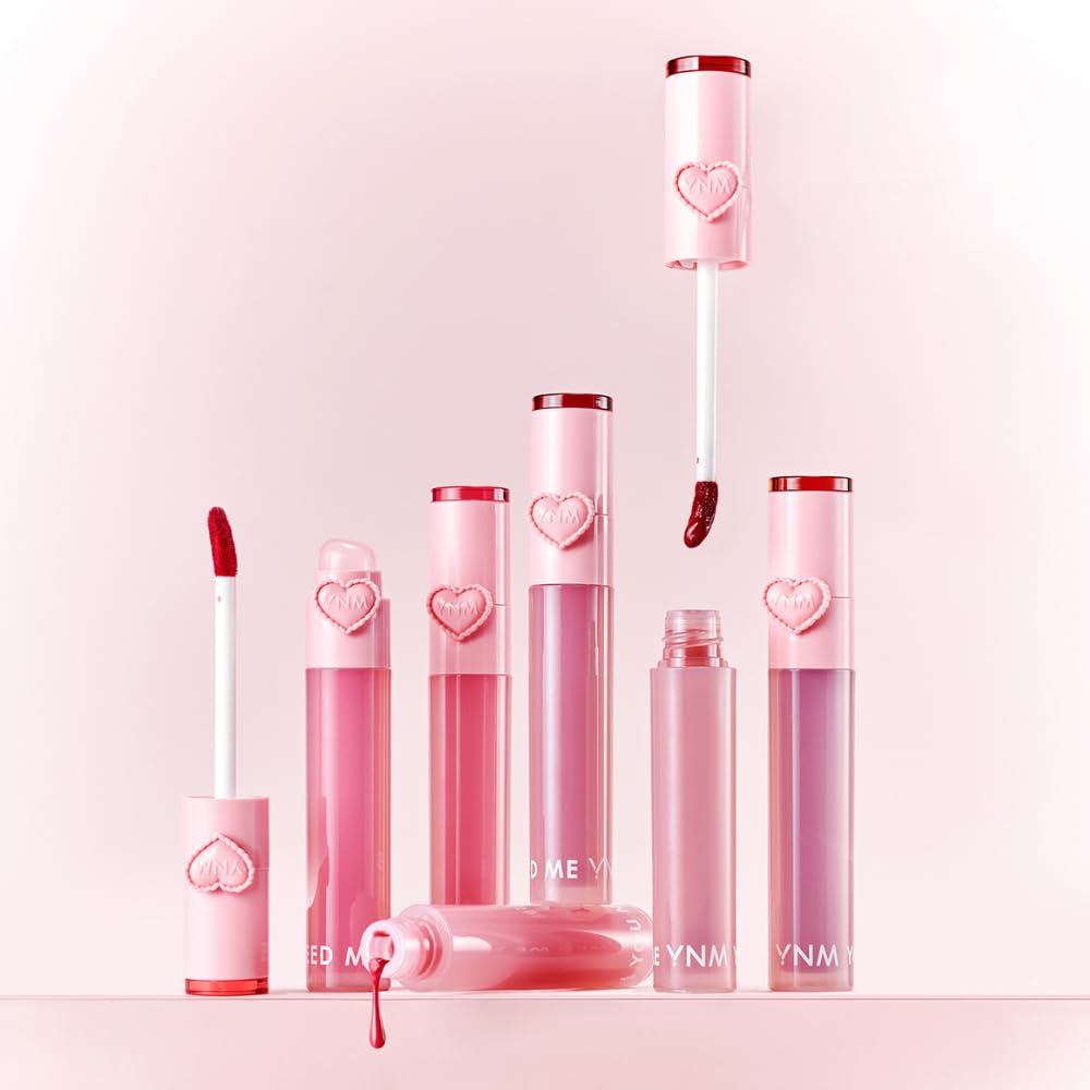 YNM Heart Jelling Tint Pepper Jelling – Long-Lasting, Non-Sticky K-Beauty Lip Tint with Built-In Silicone Brush