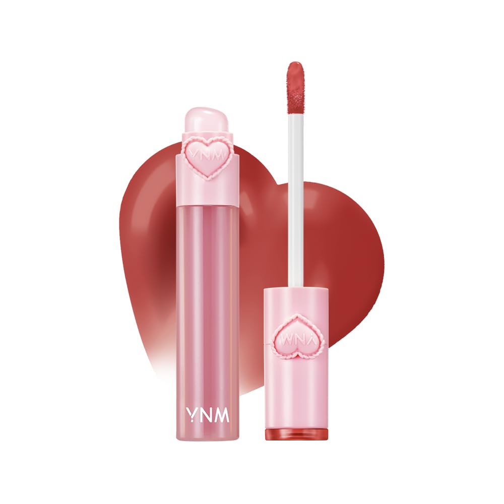 YNM Heart Jelling Tint Pepper Jelling – Long-Lasting, Non-Sticky K-Beauty Lip Tint with Built-In Silicone Brush