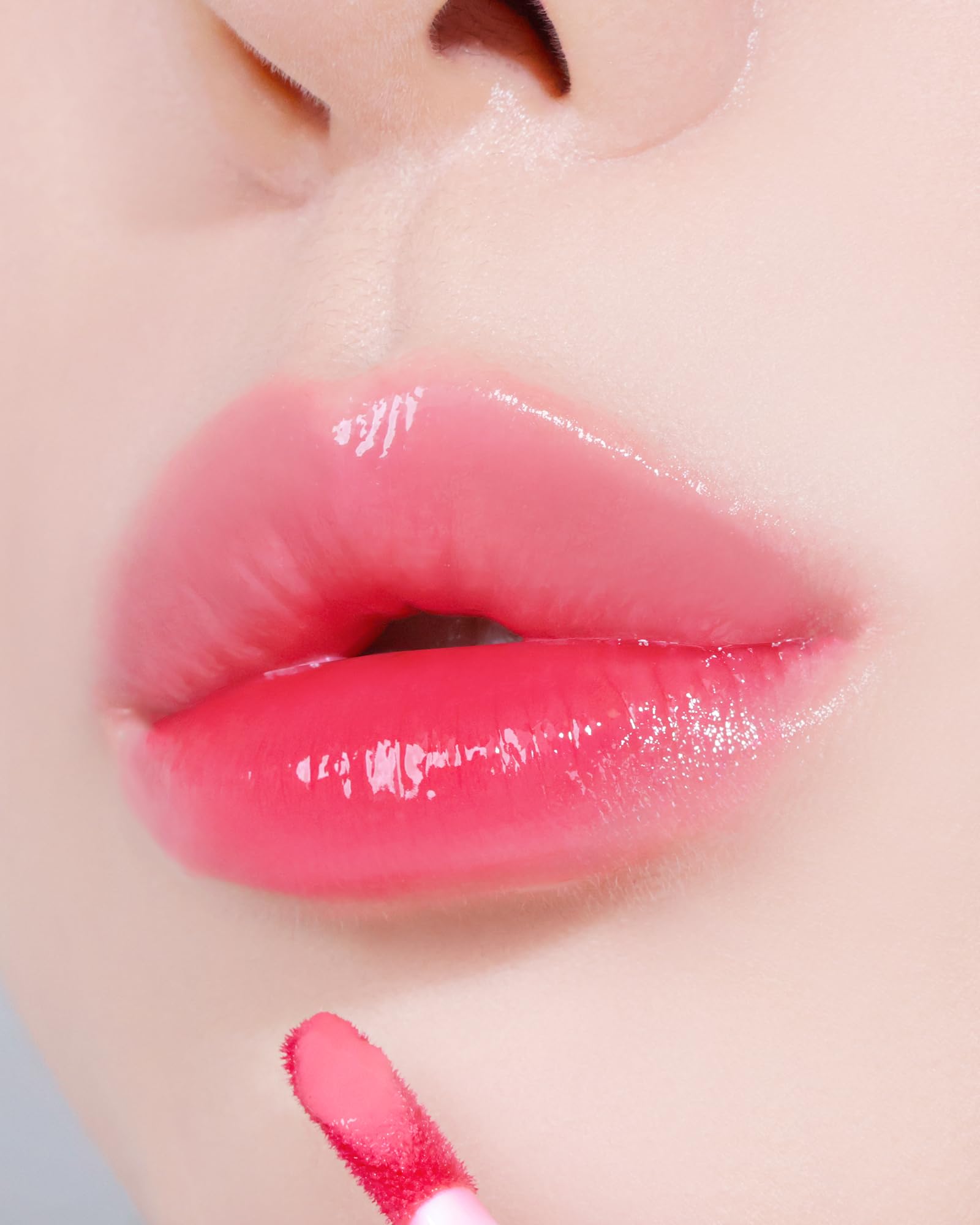 YNM Heart Jelling Tint Peach Jelling – Long-Lasting K-Beauty Lip Tint with Built-In Silicone Brush