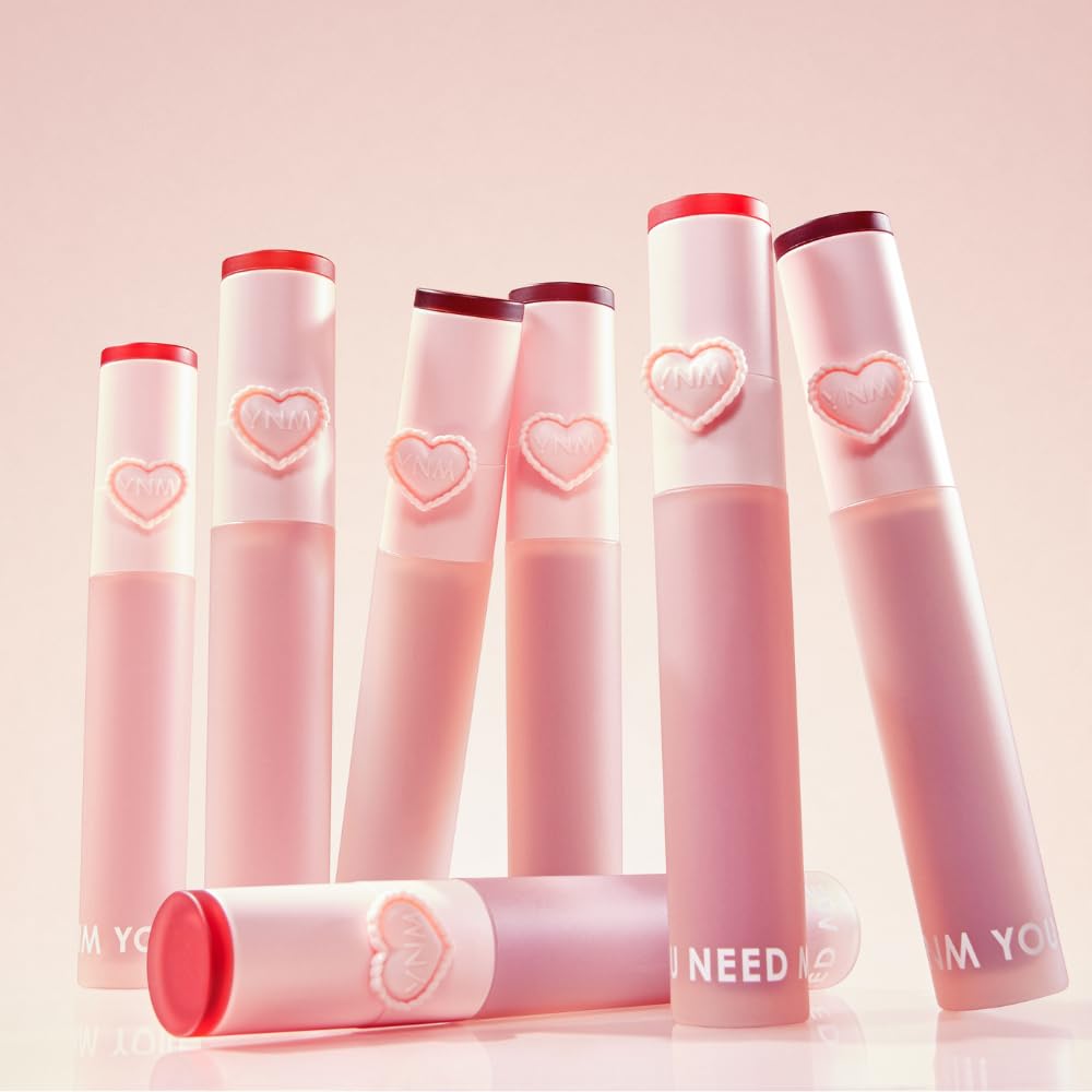 YNM Matte Veil Tint Salty Veil — Soft-Blur Lip Tint with Built-In Silicone Brush