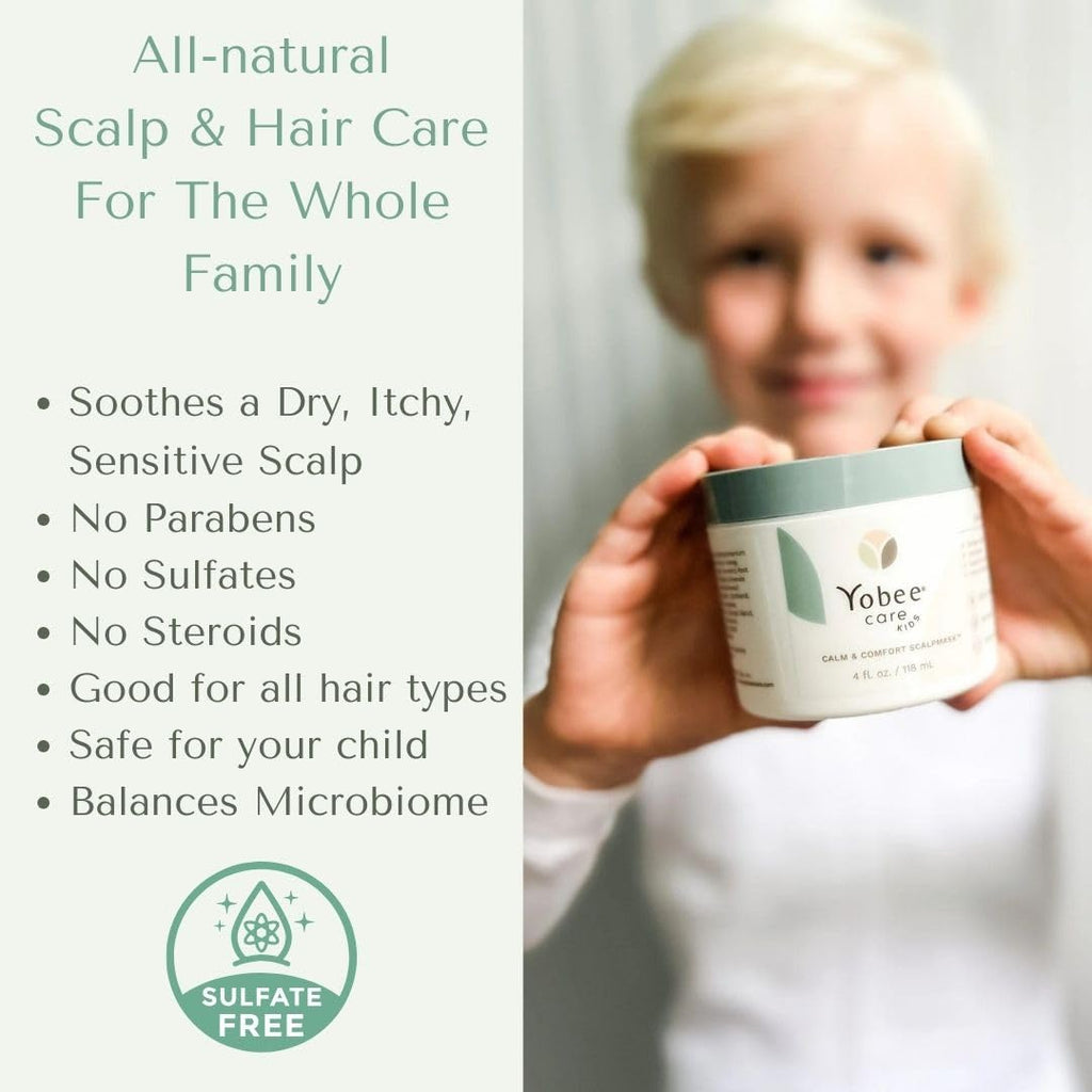 Yobee Calm & Comfort Scalp Mask – Gentle, Clinically Tested Hair Care for Kids & Teens (4 oz)