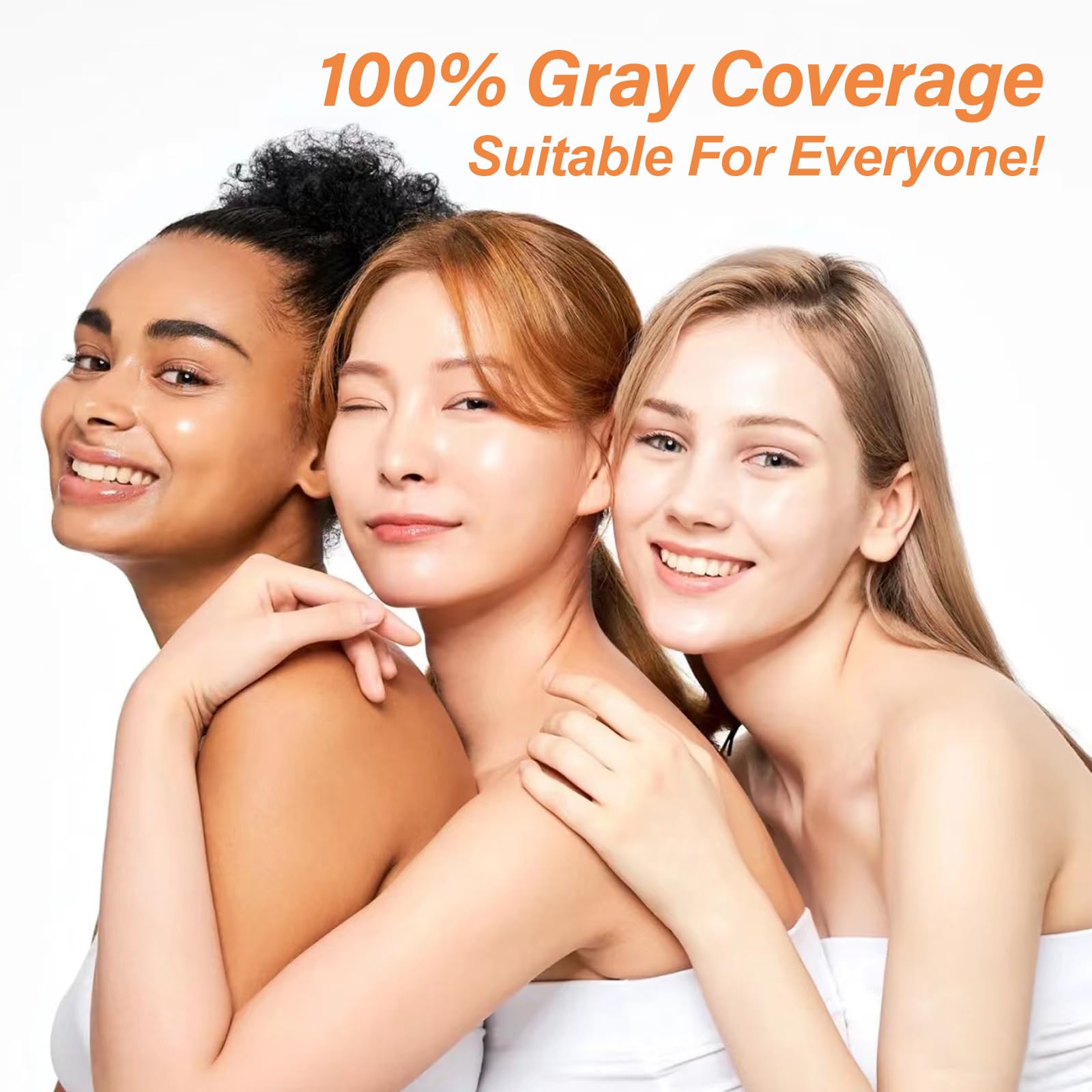 Yocisku Chestnut Brown Hair Dye Shampoo 3-in-1 for Gray Coverage | 16.9 oz