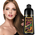 Yocisku Chestnut Brown Hair Dye Shampoo 3-in-1 for Gray Coverage | 16.9 oz