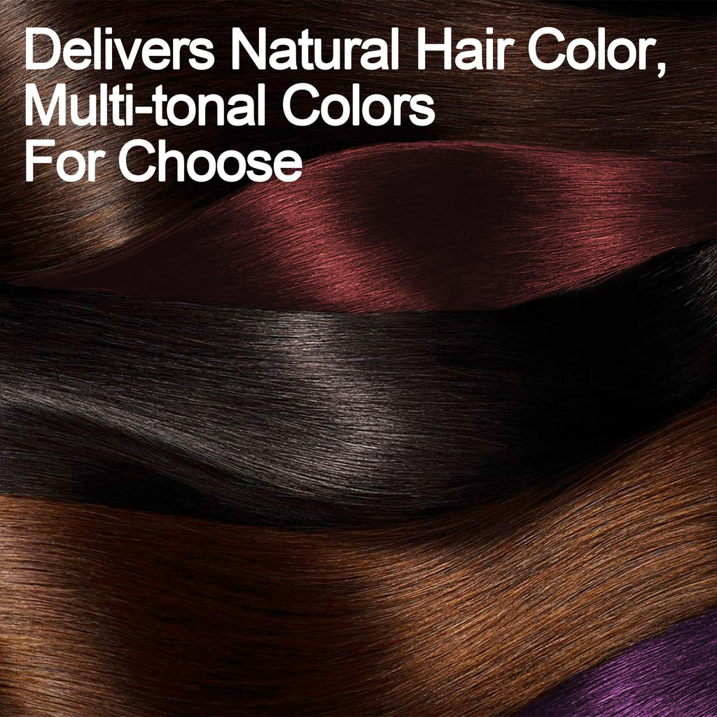 Yocisku Hair Dye Shampoo — Gray Coverage, 3-in-1 Color, Cleanse & Condition (Dark Coffee)
