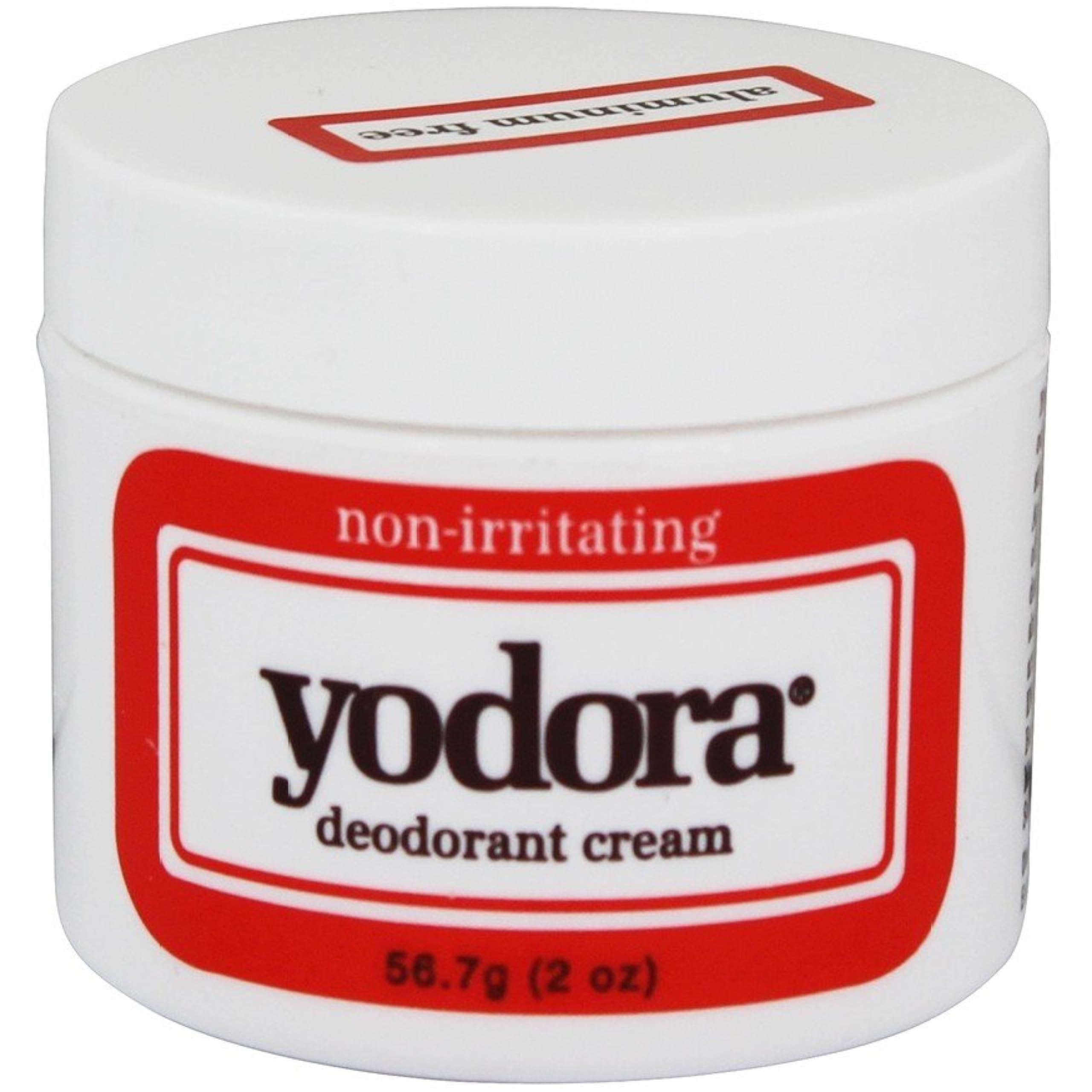 Yodora Deodorant Cream – Aluminum-Free Non-Irritating 4-Pack (2 oz Each)
