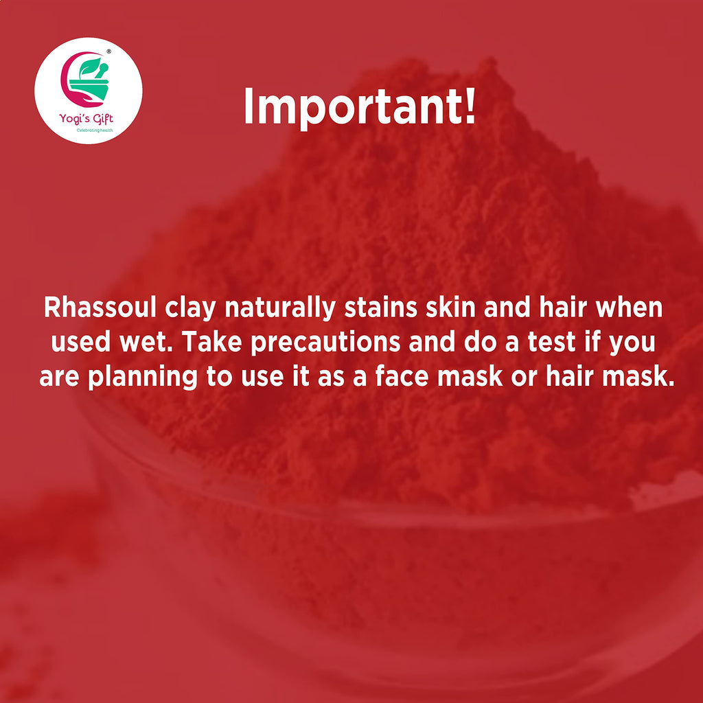Rhassoul Clay for Hair & Face 1 LB | 100% Pure Rhassoul Clay Hair Mask | May Stain When Wet