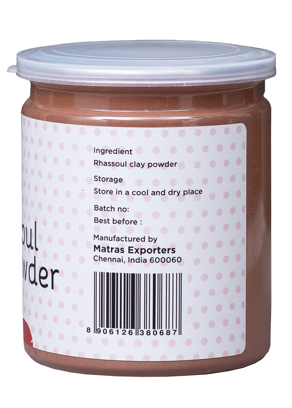 Rhassoul Clay for Hair & Face 1 LB | 100% Pure Rhassoul Clay Hair Mask | May Stain When Wet