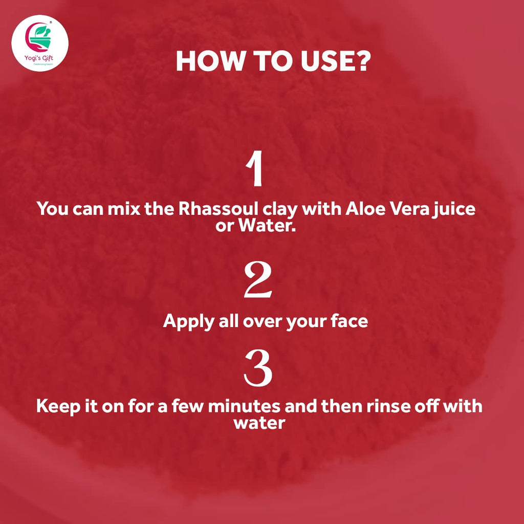 Rhassoul Clay for Hair & Face 1 LB | 100% Pure Rhassoul Clay Hair Mask | May Stain When Wet