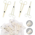 YONGDA Piercing Clamps Set 20pcs – Disposable PVC, Self-Locking, Round & Triangle Slotted