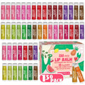 Yopela 130-Pack Natural Lip Balm Set — 13 Flavors, Vitamin E & Coconut Oil | Non-GMO 0.15 oz