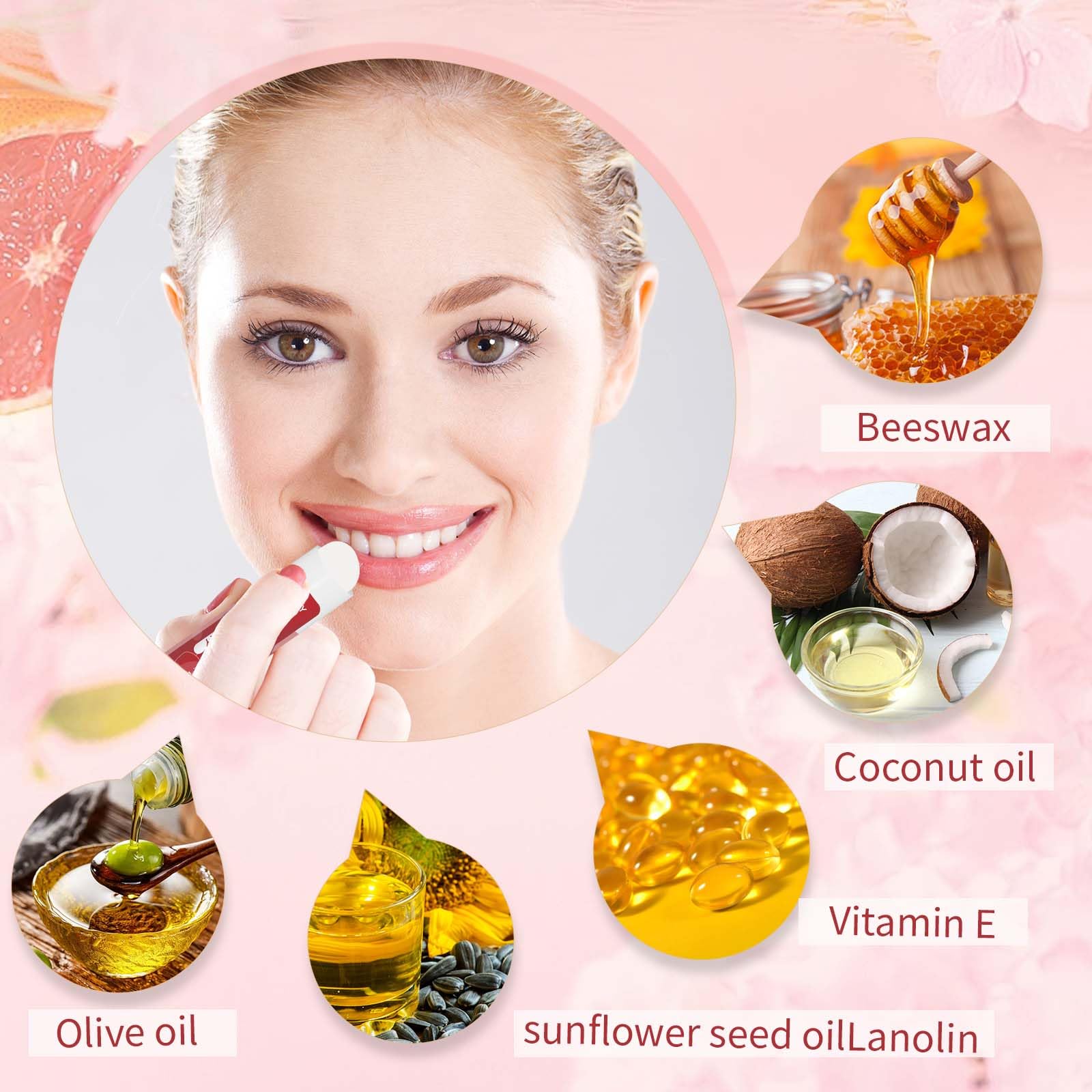 Yopela 130-Pack Natural Lip Balm Set — 13 Flavors, Vitamin E & Coconut Oil | Non-GMO 0.15 oz