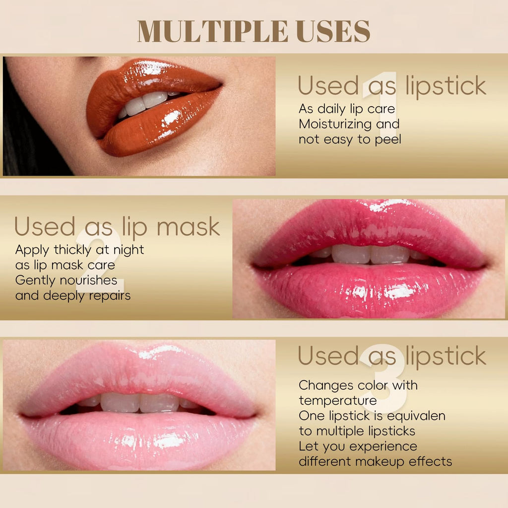 YOTOCK Color Changing Lipstick 2-Pack | pH-Responsive Lip Color & Long-Lasting Moisture