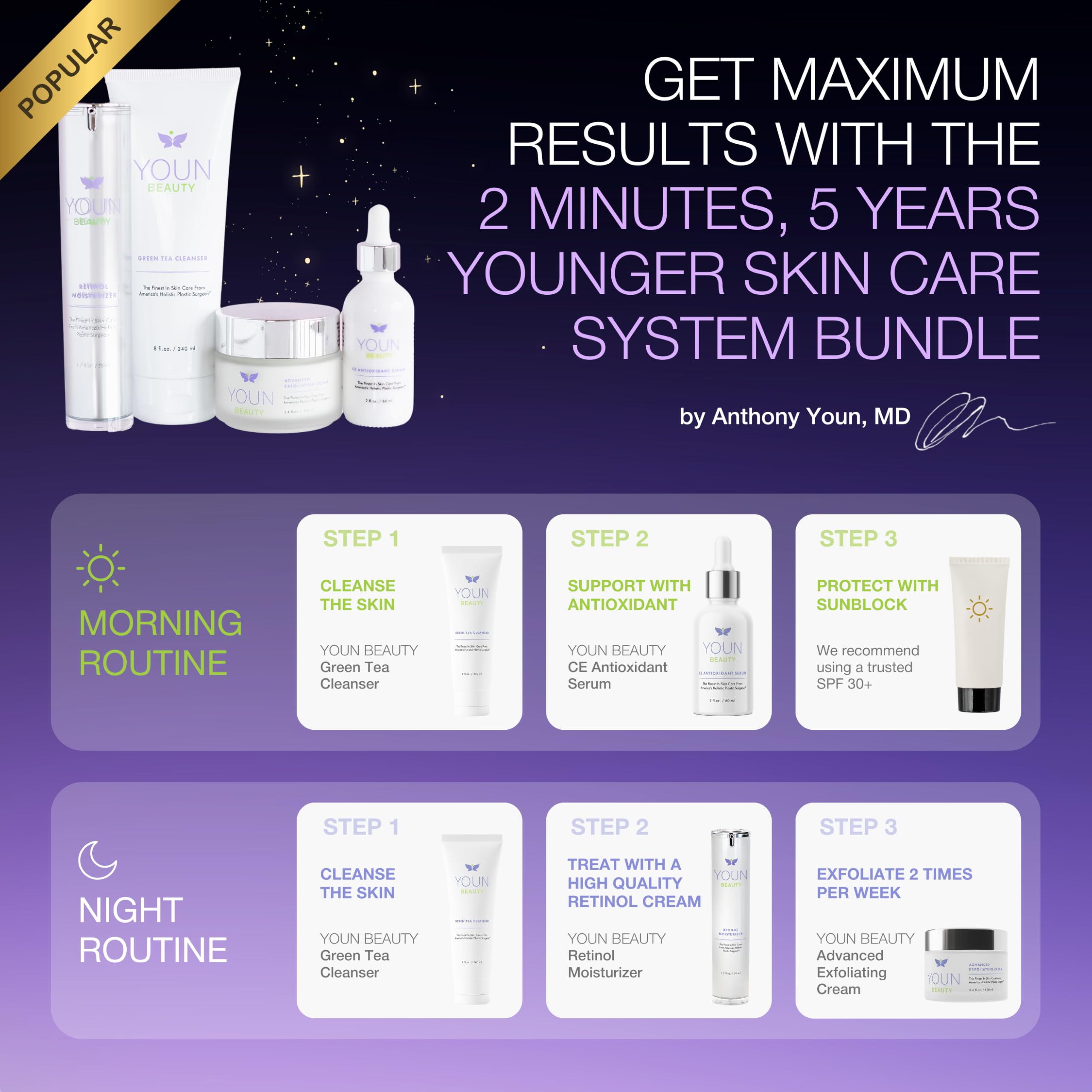 YOUN Beauty Retinol Body Creme by Dr. Anthony Youn | Firming & Hydrating Retinol Lotion