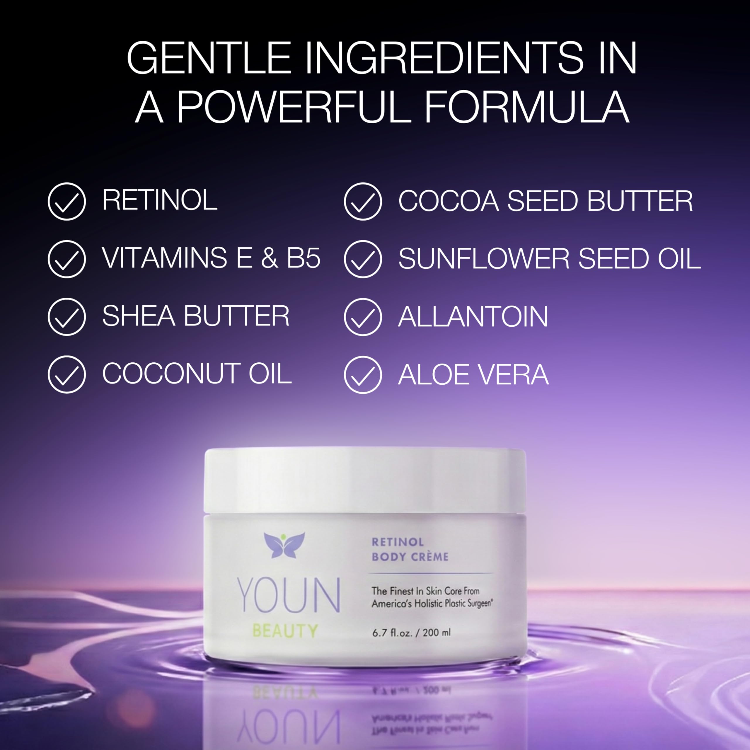 YOUN Beauty Retinol Body Creme by Dr. Anthony Youn | Firming & Hydrating Retinol Lotion