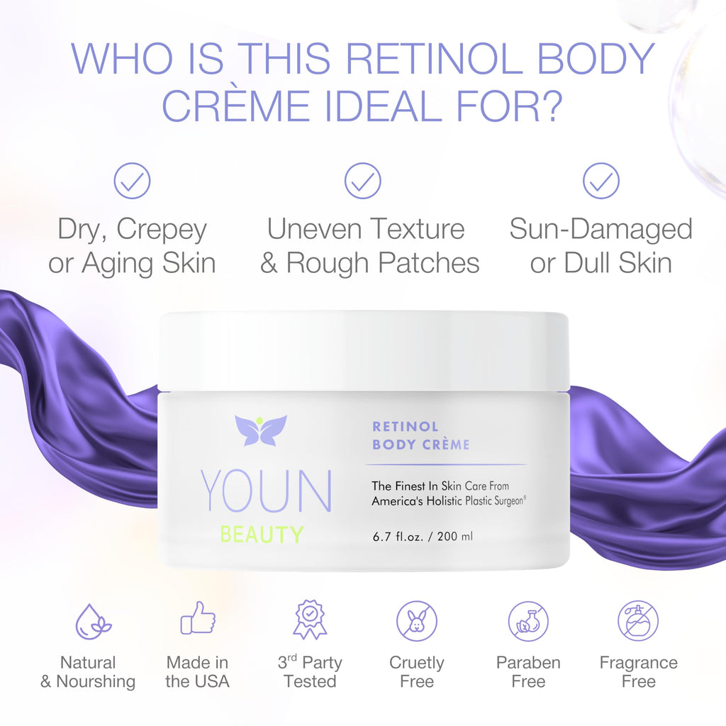 YOUN Beauty Retinol Body Creme by Dr. Anthony Youn | Firming & Hydrating Retinol Lotion
