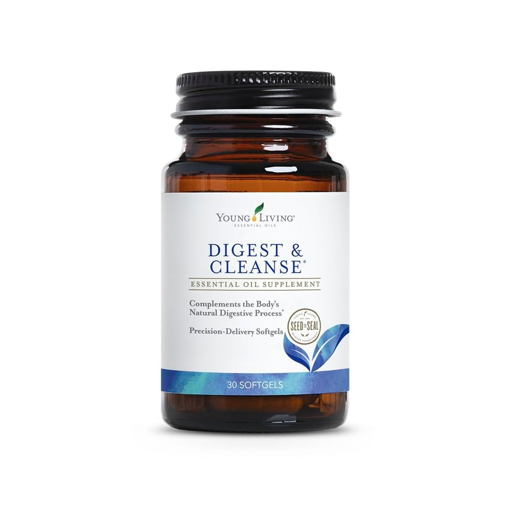 Young Living Digest & Cleanse: Premium Herbal Digestive Support Capsules