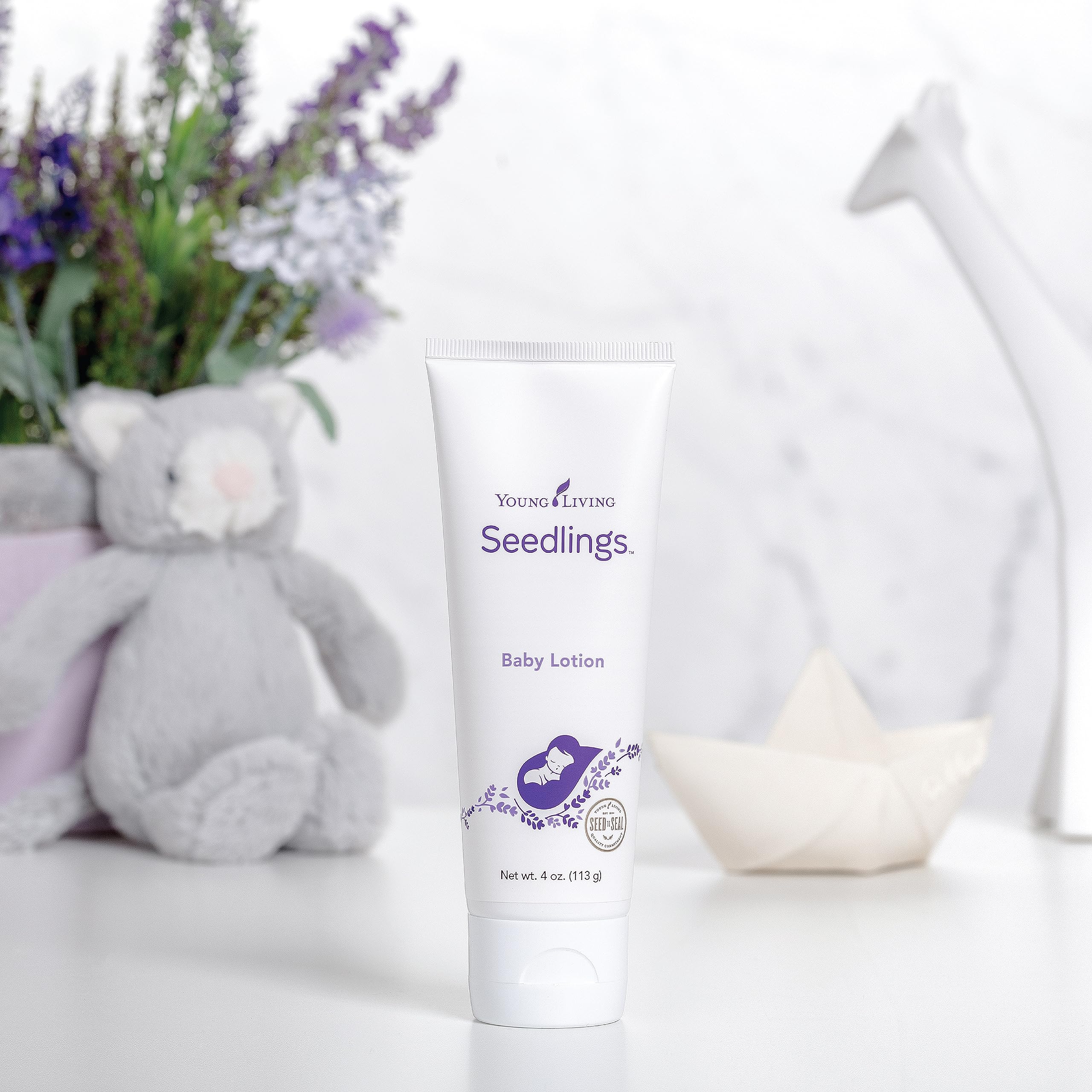 Young Living Seedlings Baby Lotion – Hypoallergenic, Gentle Hydration for Delicate Infant Skin (4 oz)