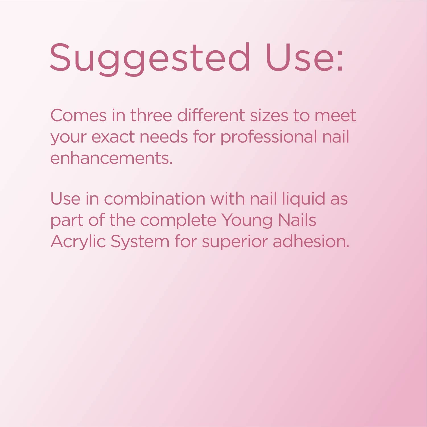 Young Nails Acrylic Cover Powder Rosebud – Self-Leveling, Quick-Set, 85g | Professional-Grade Nail Powder