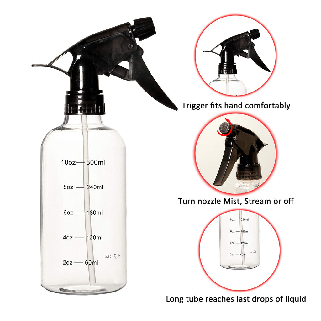 Youngever 12-Pack Empty 8oz Spray Bottles – BPA Free, Leak-Proof & Multi-Purpose