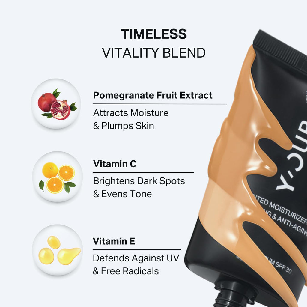 Y'OUR Tinted Moisturizer SPF 30 – Hydrating Dewy Finish, Buildable Coverage