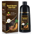 YOURTONE Dark Brown Hair Dye Shampoo 3-in-1 | Ammonia-Free Gray Coverage 16.9 fl oz
