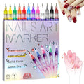 YOUSHEME 12 Color Nail Art Pens Set – 0.5mm Quick-Dry Nail Markers for DIY Nail Art