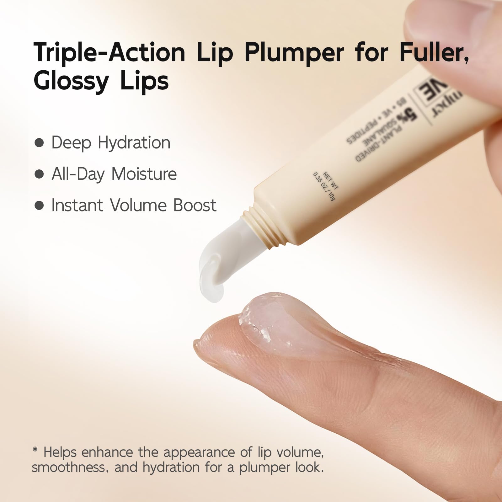 YouthVibe 5% Volufiline Lip Plumper – Gentle Daily Plumping with Squalane, Peptides & PDRN