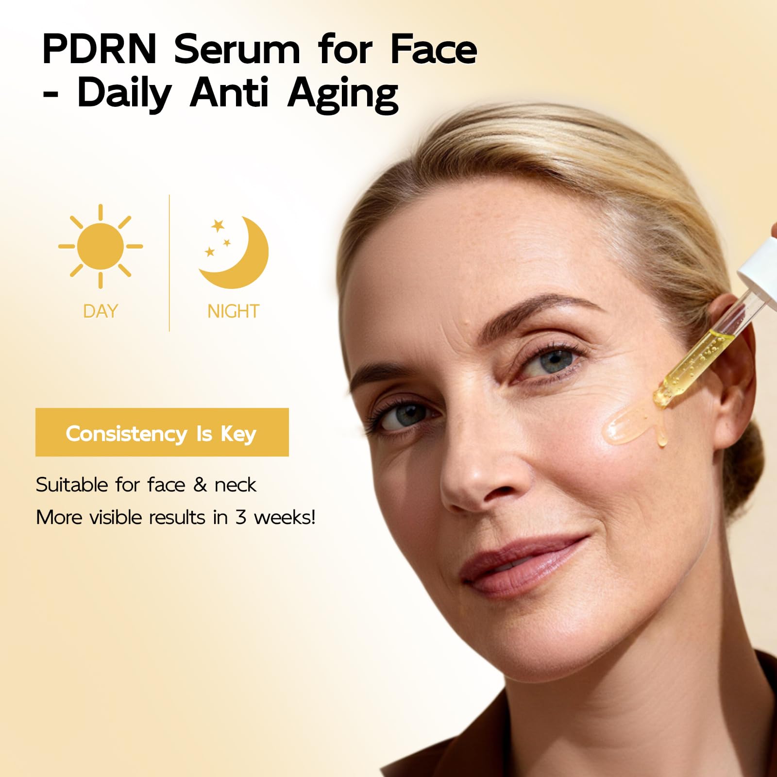 YouthVibe 0.5% PDRN Serum for Face – Anti‑Aging Salmon DNA Serum with HA, Niacinamide & Squalane, 30ml
