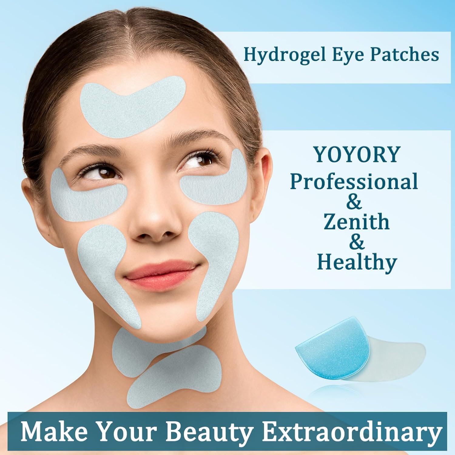 YOYORY Under Eye Patches Masks — Hydrating Hyaluronic Acid & Collagen (30 Pcs)