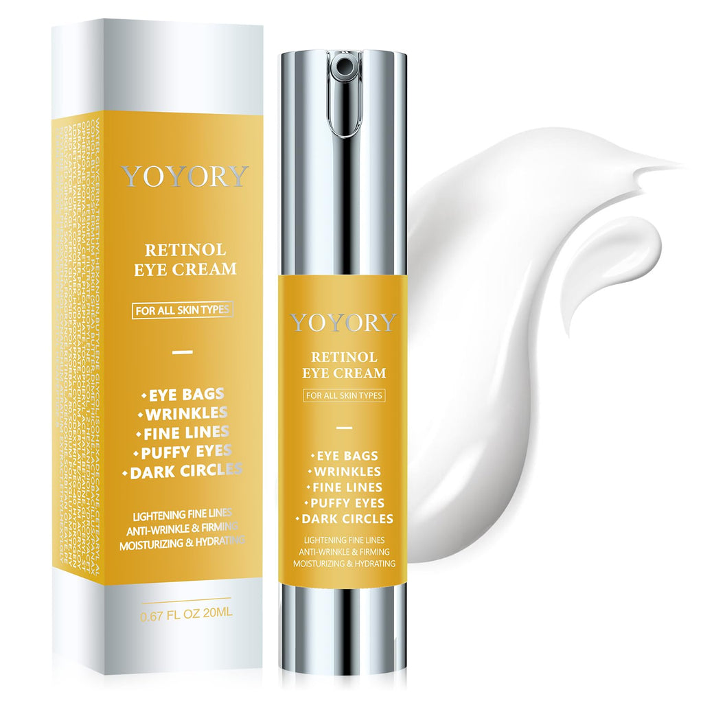 YOYORY Retinol Under Eye Cream – Brighten, De-Puff & Smooth Fine Lines (20ml)