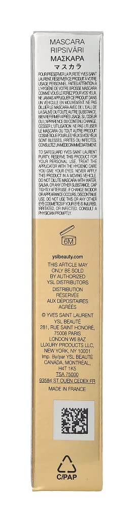 Yves Saint Laurent Mascara Volume Effet Faux Cils No.01 – High Density Black, 0.2 Ounce