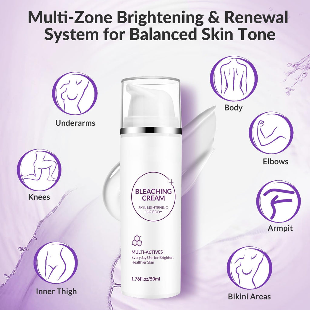 YTDB Skin Bleaching Cream – Lightweight, Moisturizing Dark Spot Remover for Body, Elbows, Knees & Intimate Areas (1.76 fl oz)