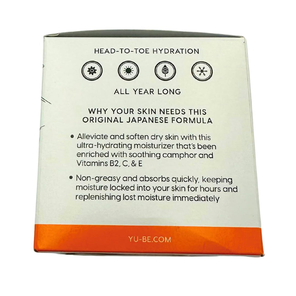 Yu-Be Moisturizing Skin Cream – Deep Hydration, Non-Greasy, 4.4 oz Jar