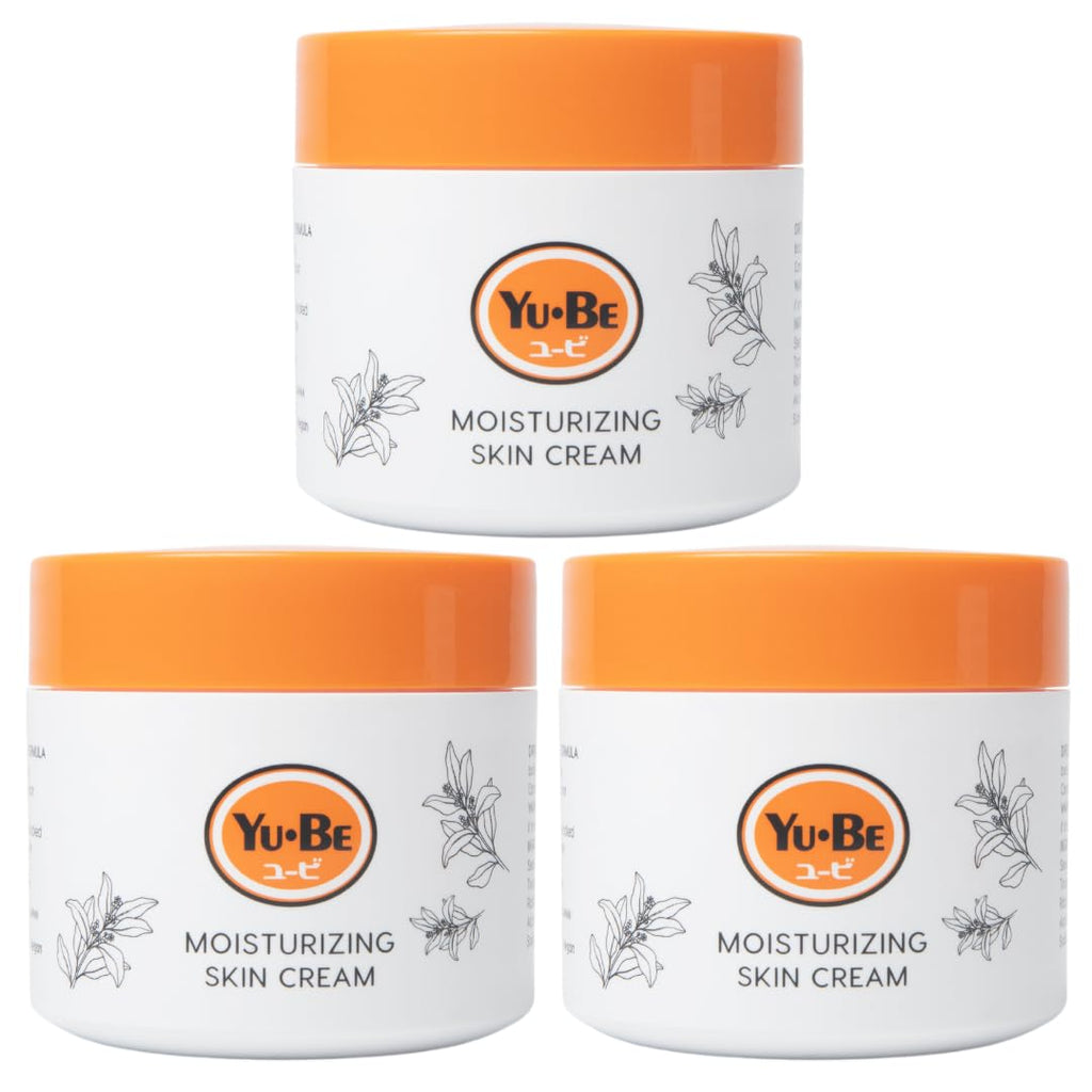 Yu-Be Moisturizing Skin Cream Trio – 4.4 Fl Oz, Deep Hydration & Non-Greasy
