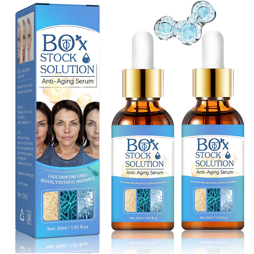 Yuanyuuo 2Box Stock Solution Facial Serum – Hydrating Anti-Aging Box Serum (2 Bottles)