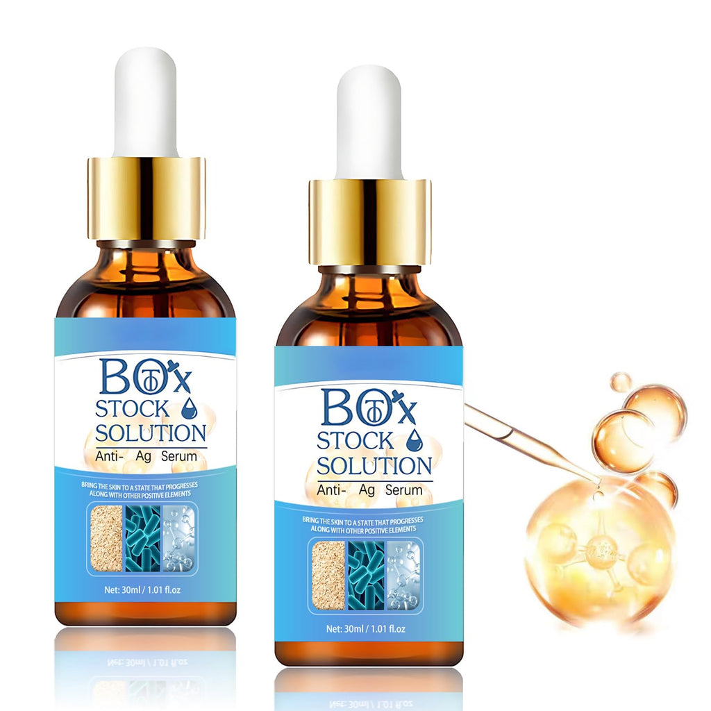 Yuanyuuo 2Box Stock Solution Facial Serum – Hydrating Anti-Aging Box Serum (2 Bottles)