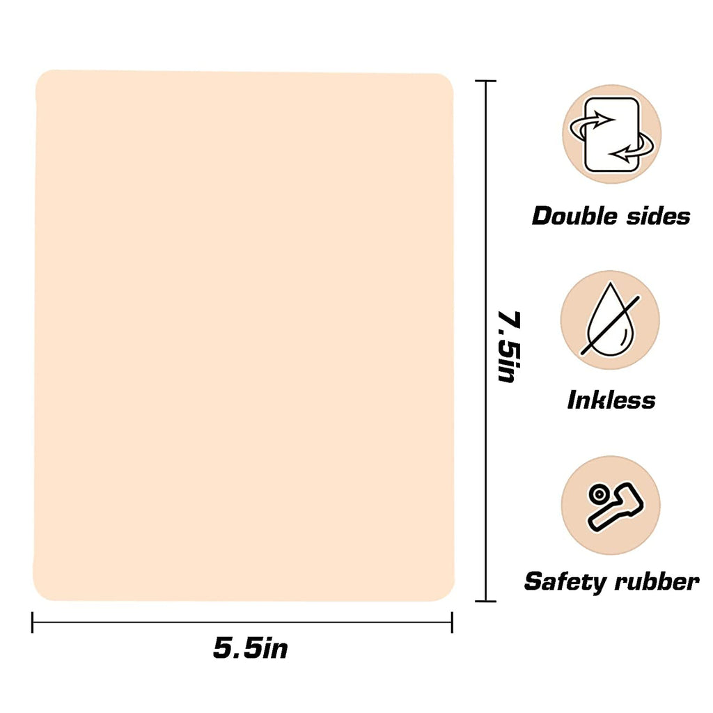 Yuelong 20Pcs Tattoo Practice Skins – Double-Sided, Realistic Practice Sheets