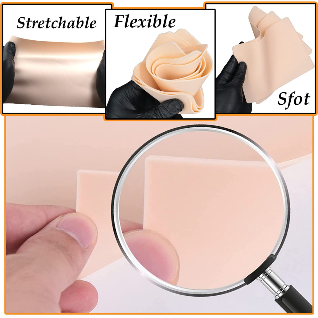 Yuelong 20Pcs Tattoo Practice Skins – Double-Sided, Realistic Practice Sheets