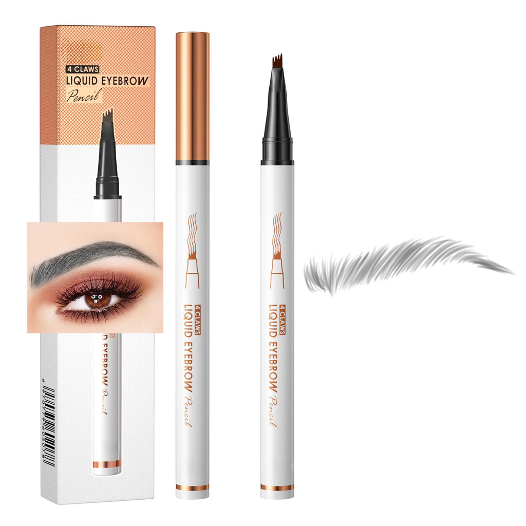 Yulinlon Q707 4-Tipped Precise Brow Pen – Waterproof, Long-Lasting Natural Brows