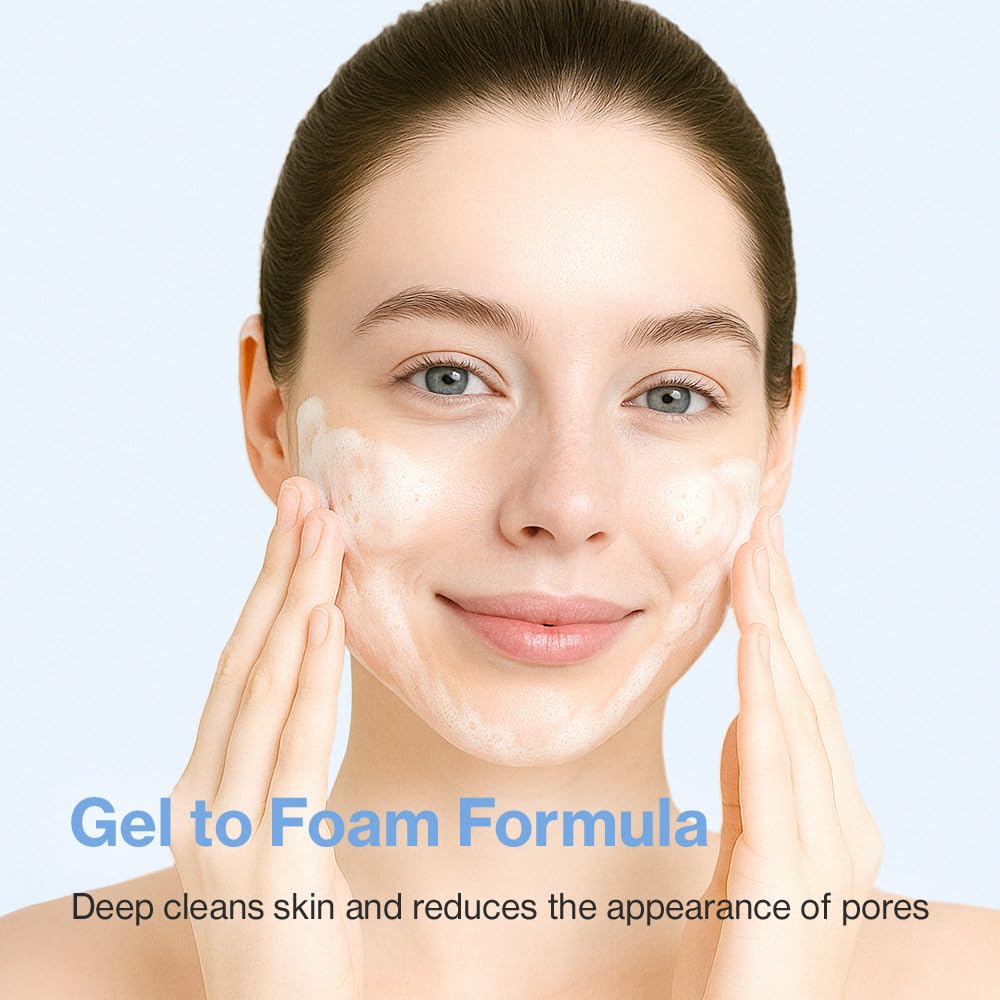 YUMU Licorice Deep Pore Facial Cleanser – Hydrating Gel Cleanser with Centella Asiatica, Ceramide NP & Hyaluronic Acid (150ml)