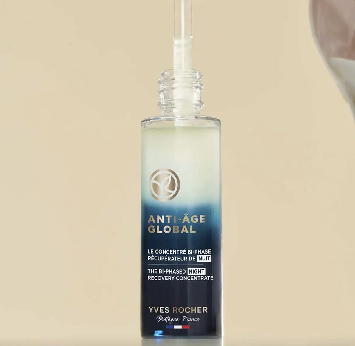 Yves Rocher Anti-Age Global Biphasic Night Restorative Serum – Mature Skin, 30 ml