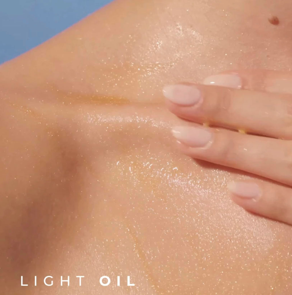 Yves Rocher Monoï de Tahiti Monoi Moisturizing Pearly Body Shimmer Oil – Lightweight Hydration & Glow
