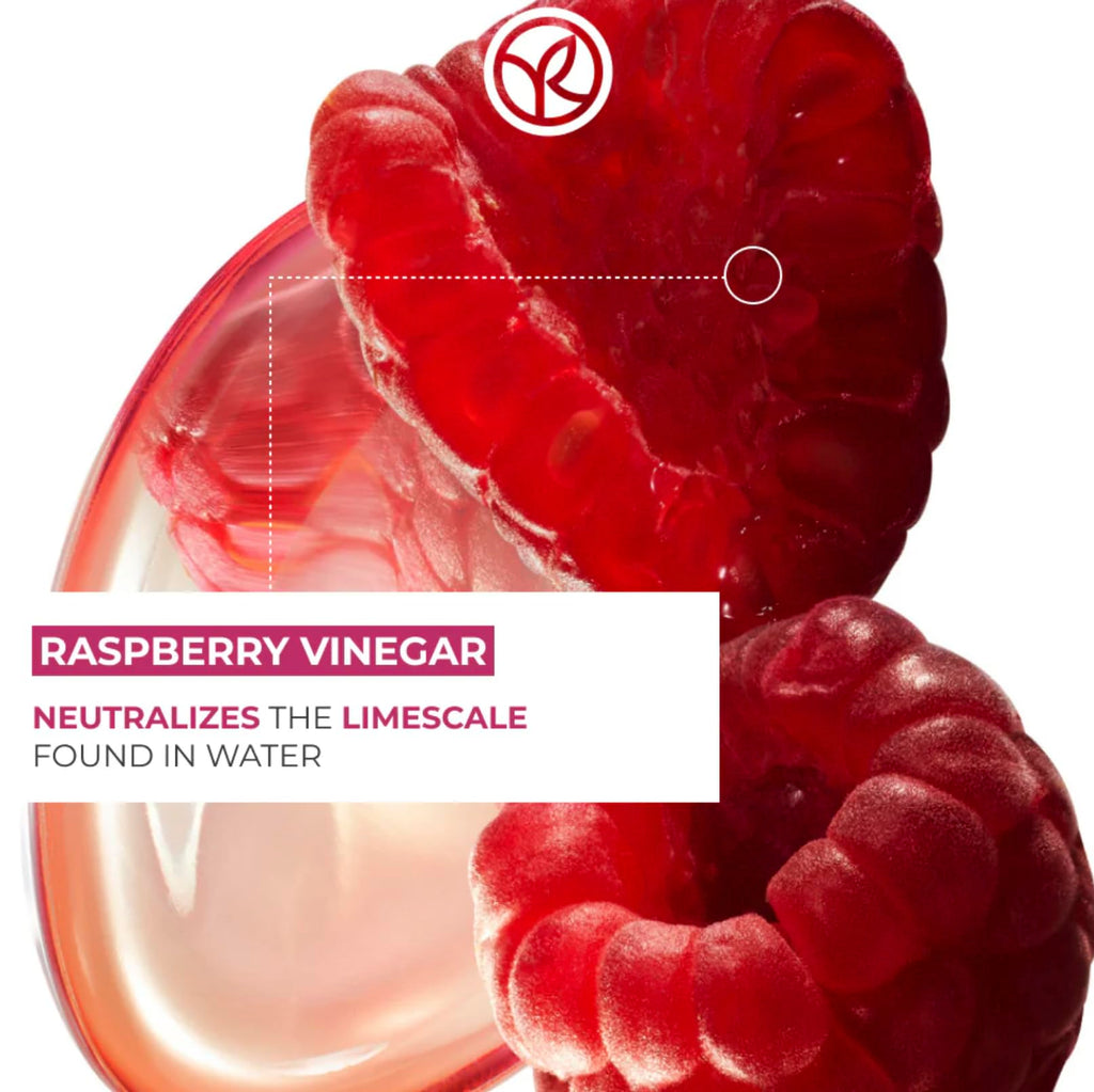 Yves Rocher Raspberry Vinegar & Shampoo Set – Shine, Silkiness & Color Boost (400 ml + 300 ml)